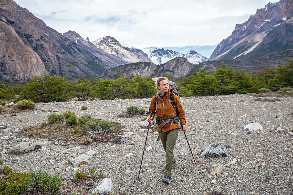 Fjallraven Keb Eco-Shell Jacket (hiking in Patagonia Rio Electrico)