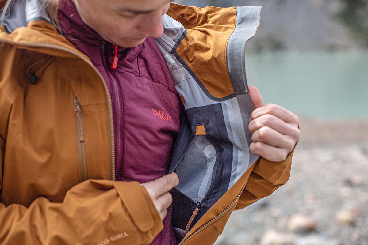 Fjallraven Keb Eco-Shell Jacket (interior chest pocket)