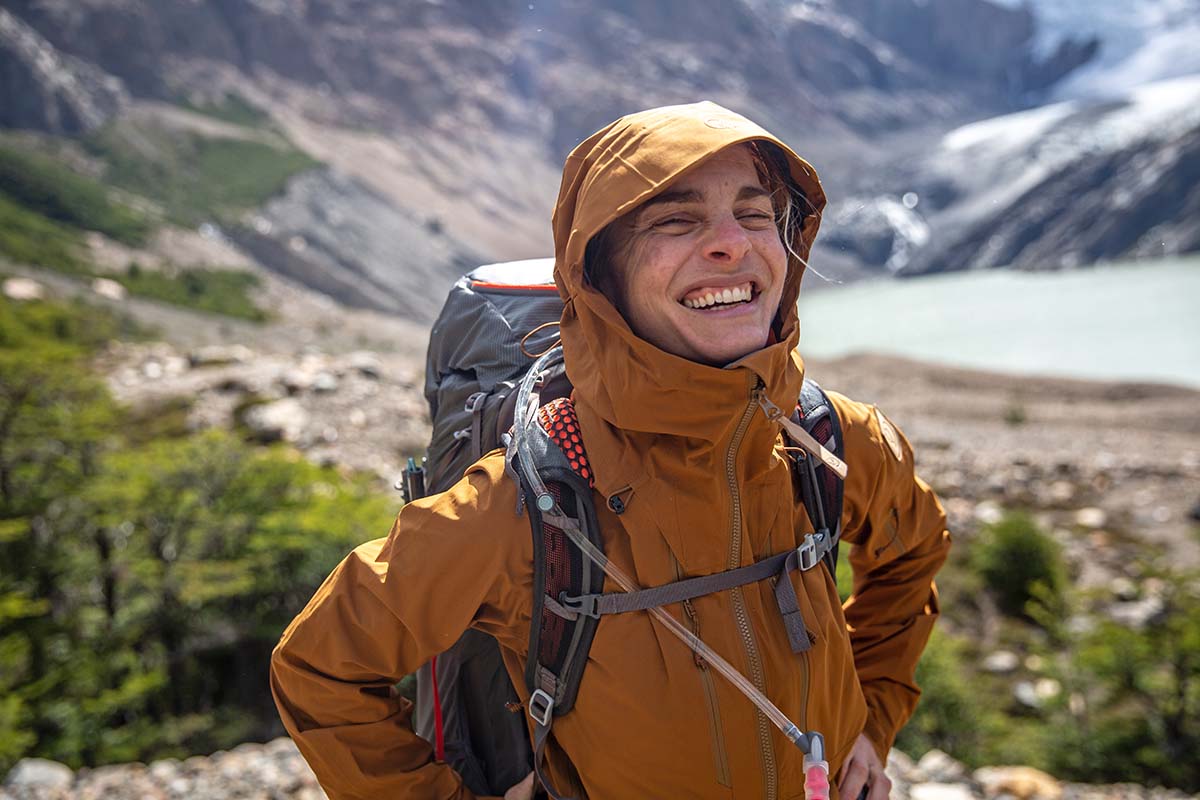 Fjallraven Keb Eco-Shell Jacket (smiling)