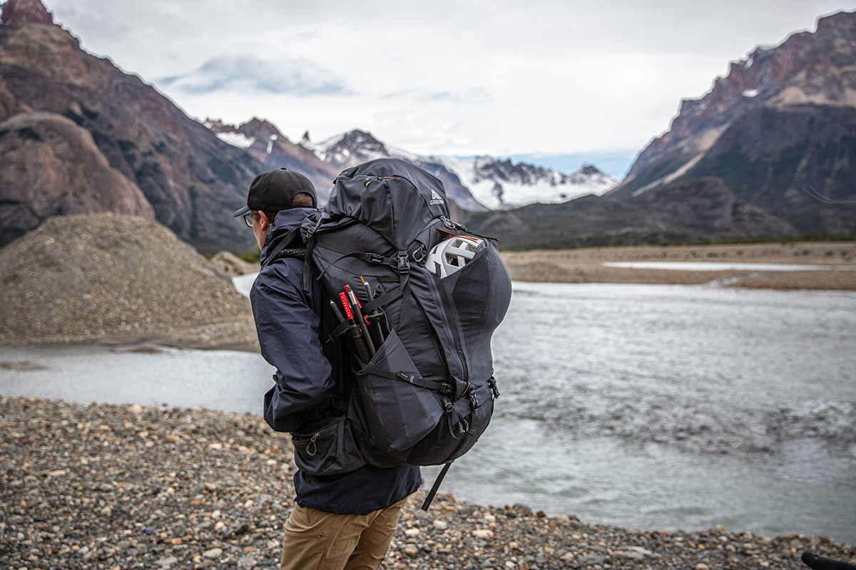 Gregory Baltoro 75 backpack (from side)