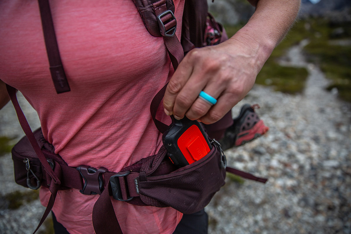 Gregory Deva 70 backpack (Garmin inReach in hipbelt pocket)