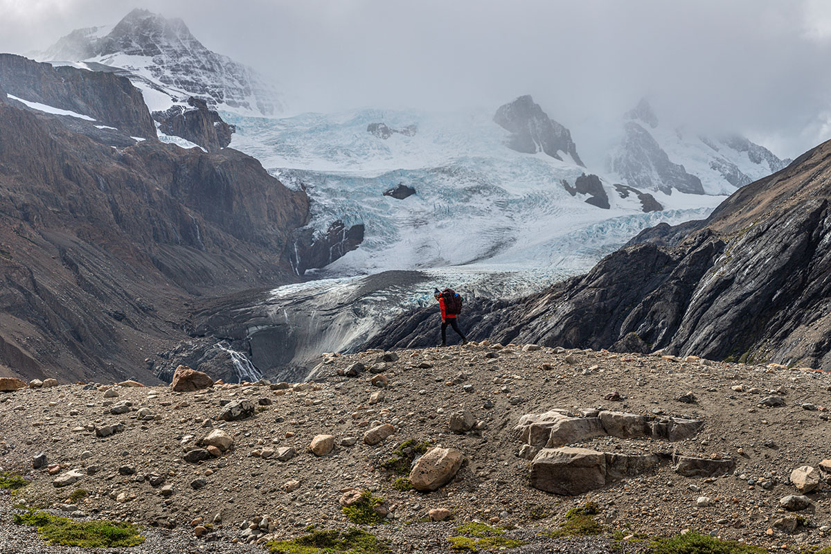 Gregory Deva 70 backpack (wide shot in mountains)