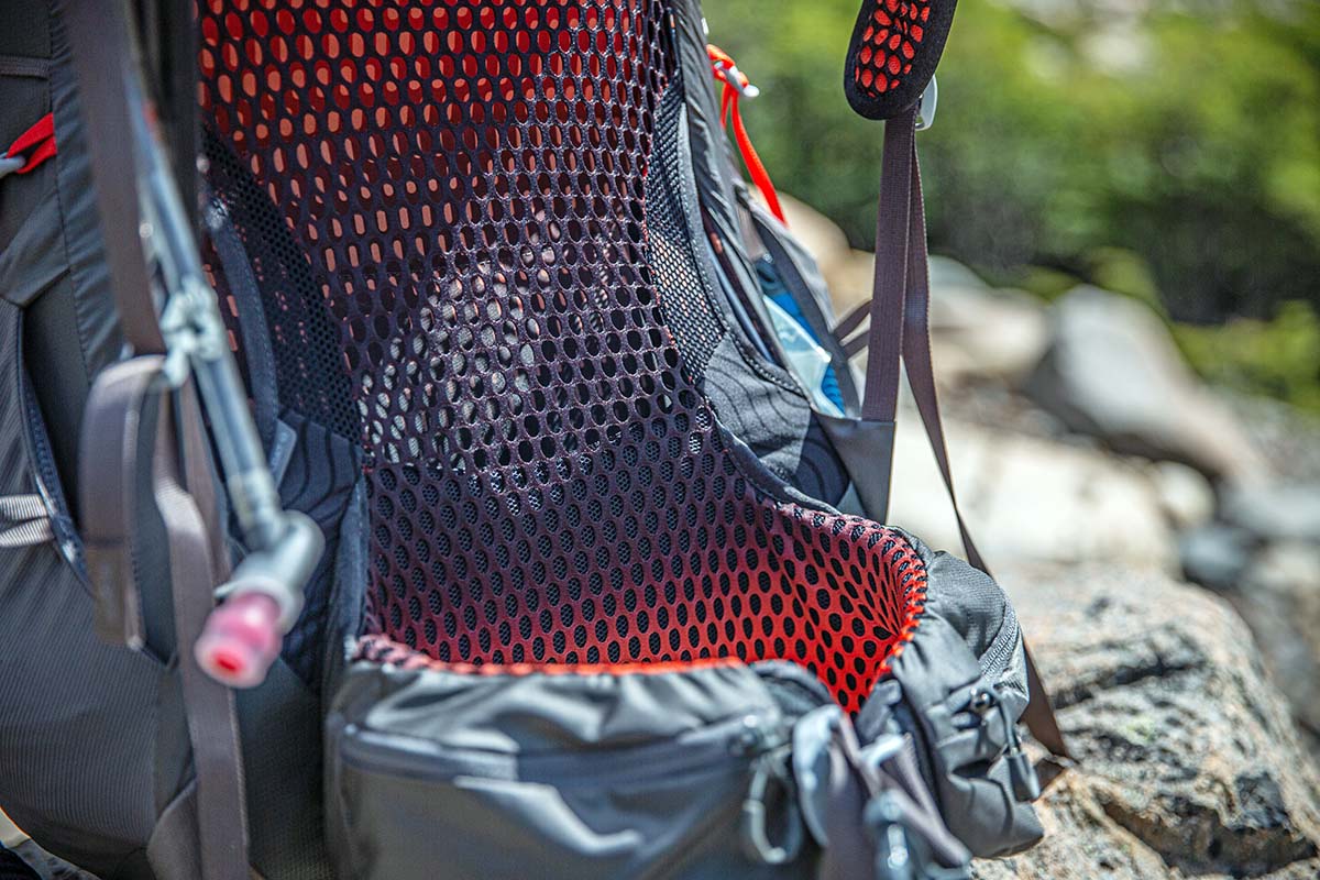 Gregory Facet 55 backpacking pack (hipbelt and backpanel)