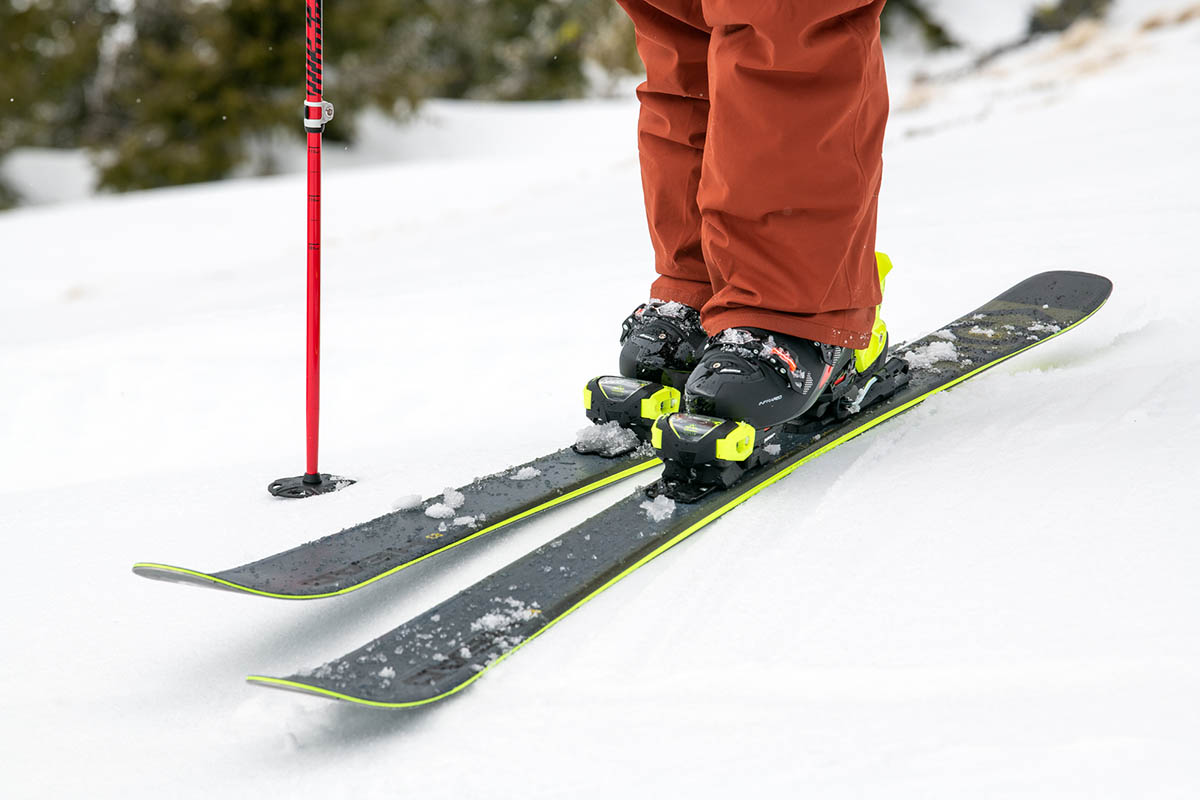 Head Kore 93 all-mountain ski (closeup of skis)