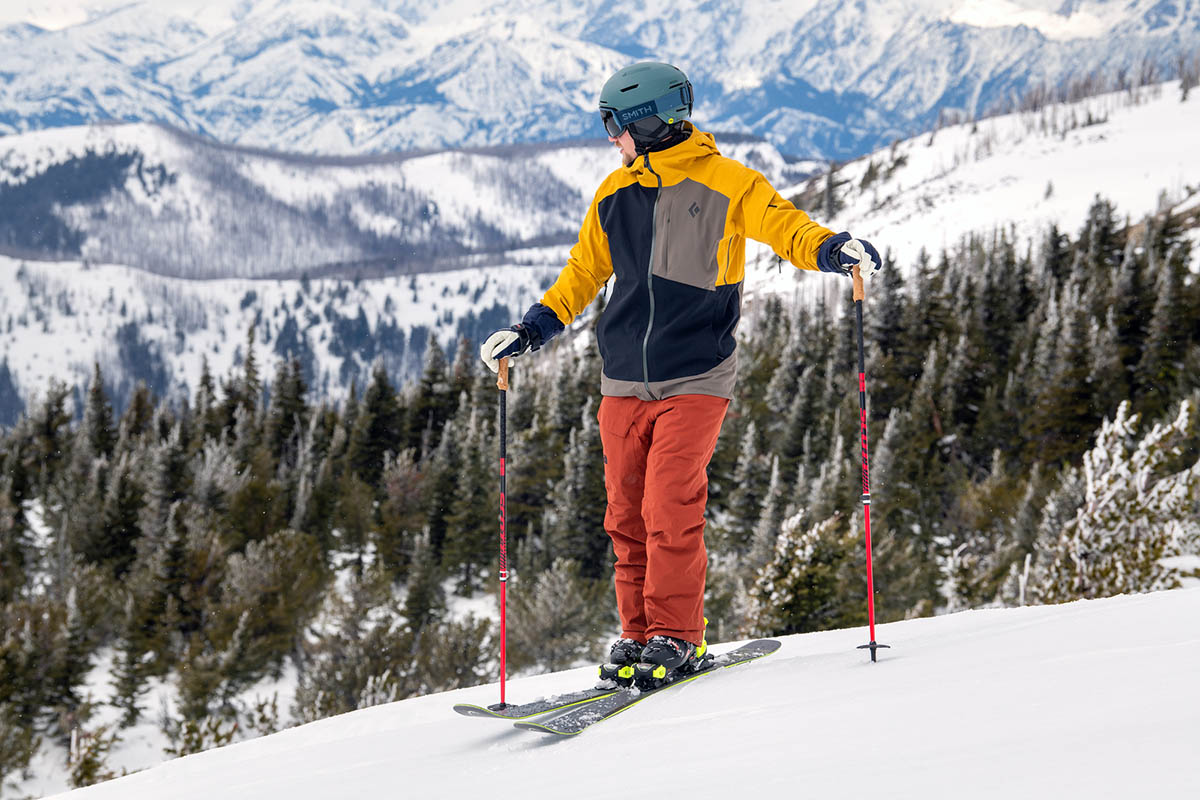 Head Kore 93 all-mountain ski (overlooking run at the resort)