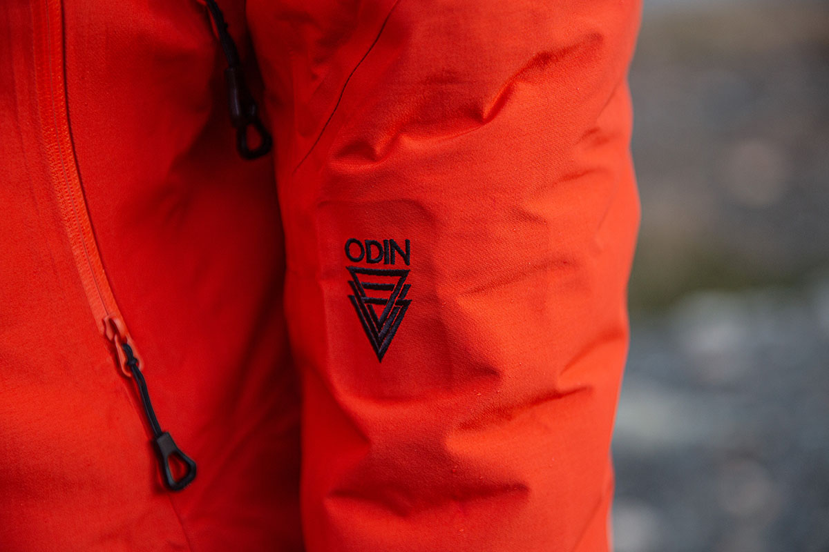 Helly Hansen Odin 9 Worlds 3.0 (Odin logo closeup)