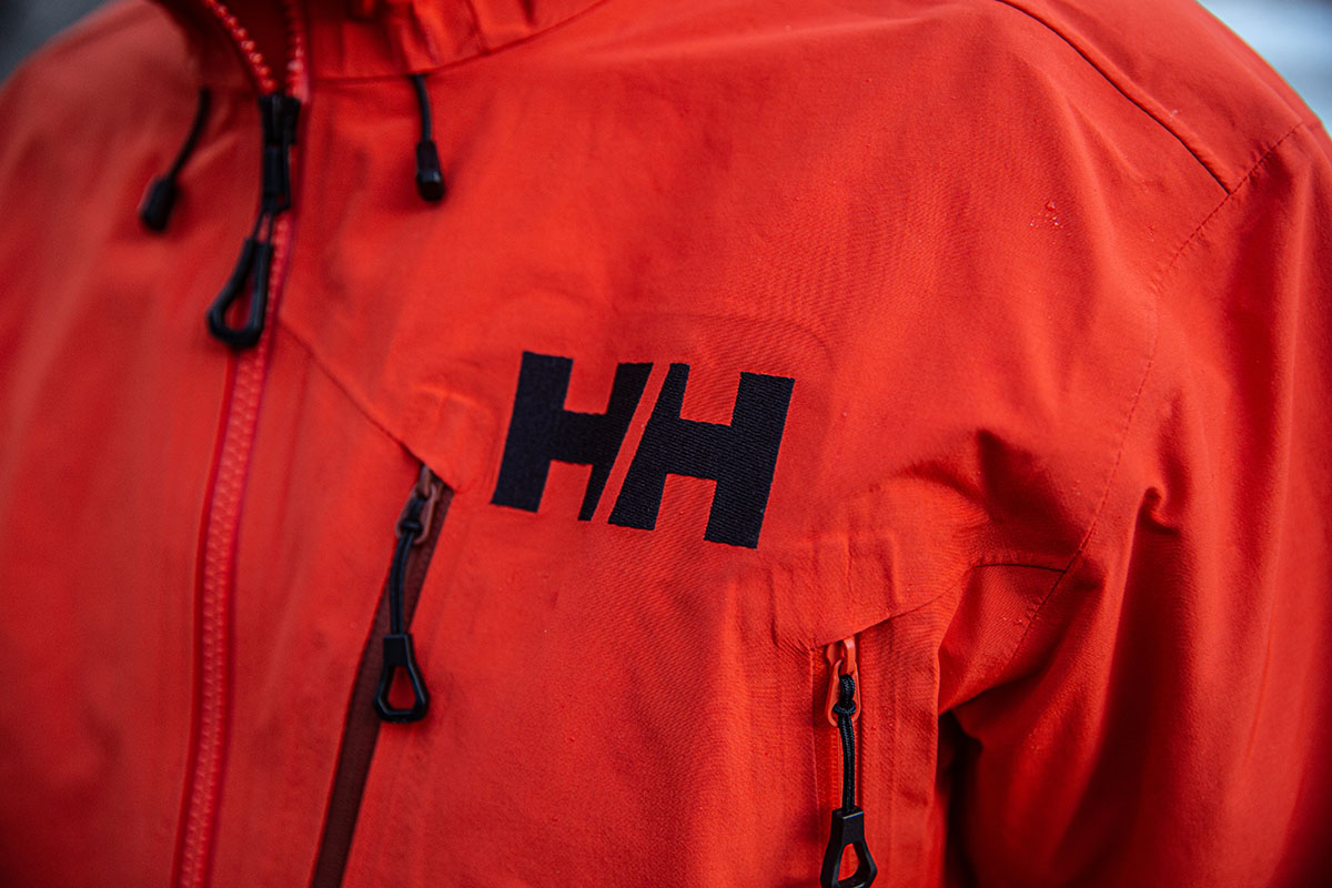 Helly Hansen Odin 9 Worlds 3.0 (logo closeup)