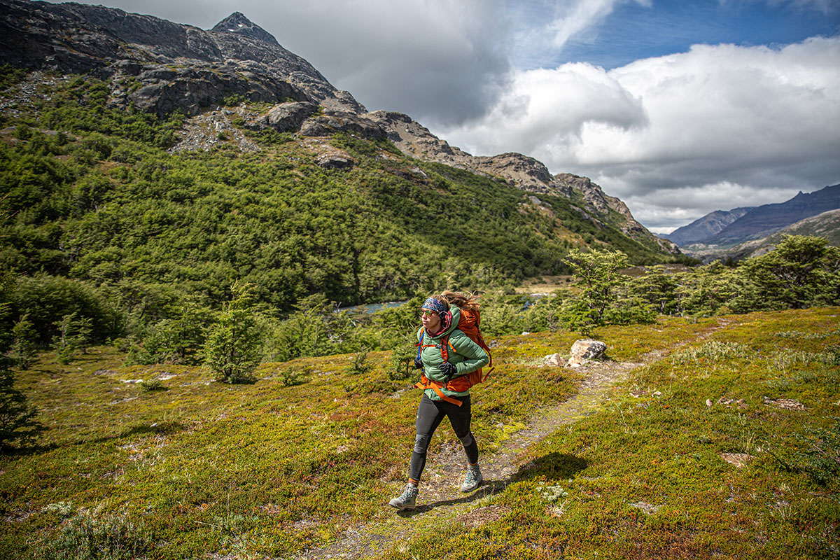 Helly Hansen Verglas Hooded Down Insulator Jacket (backpacking in Patagonia)