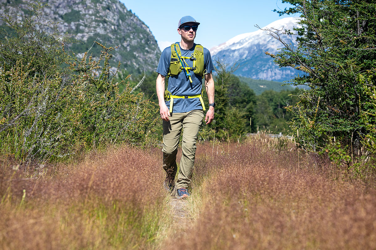 Hoka Anacapa 2 Mid GTX boots (on trail in Patagonia)