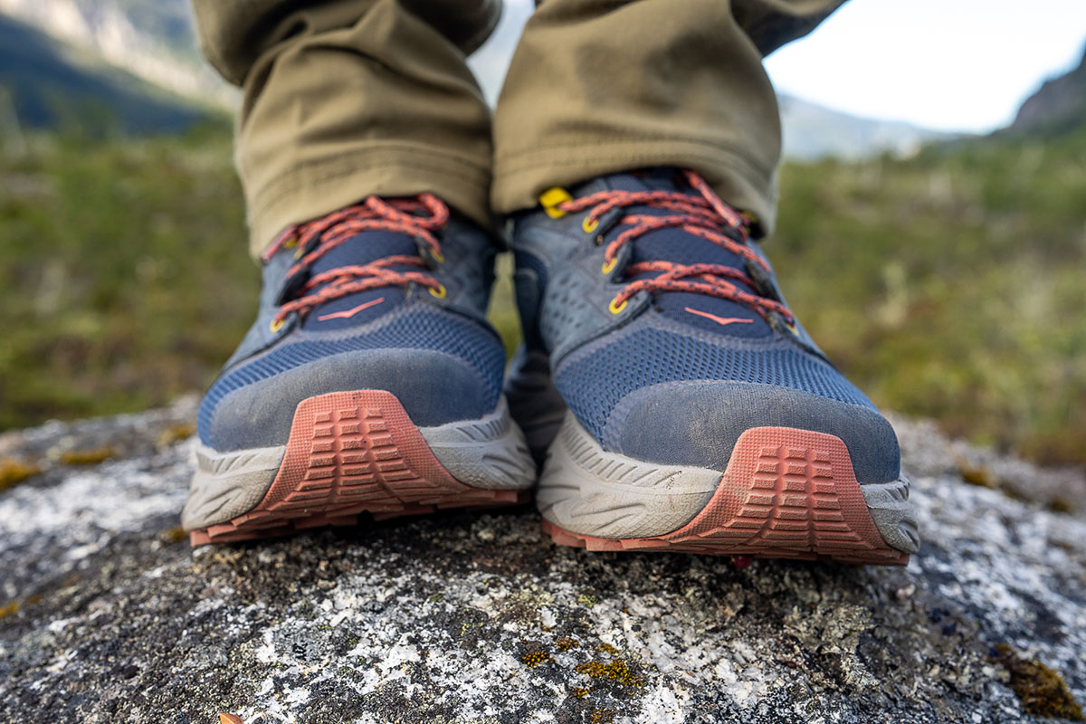 Hoka Anacapa 2 Mid GTX hiking boots (toe closeup)