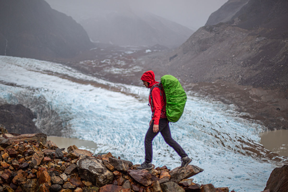 KEEN Terradora Flex hiking boot (overlooking glacier)