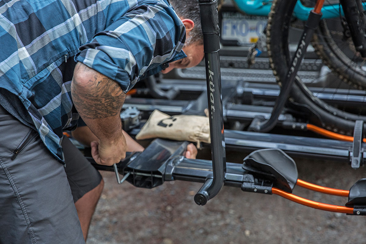 Kuat NV 2.0 hitch bike rack (installing two-bike add-on)