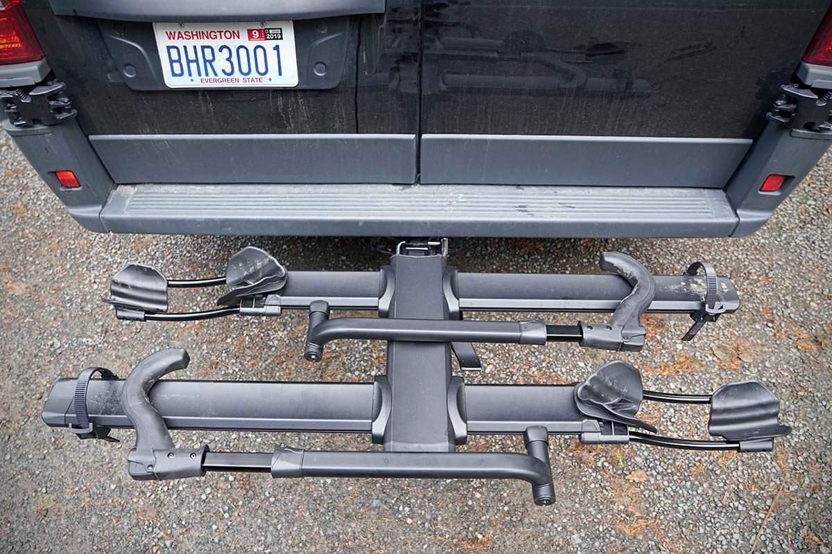 Kuat NV Base 2.0 hitch bike rack (from above)