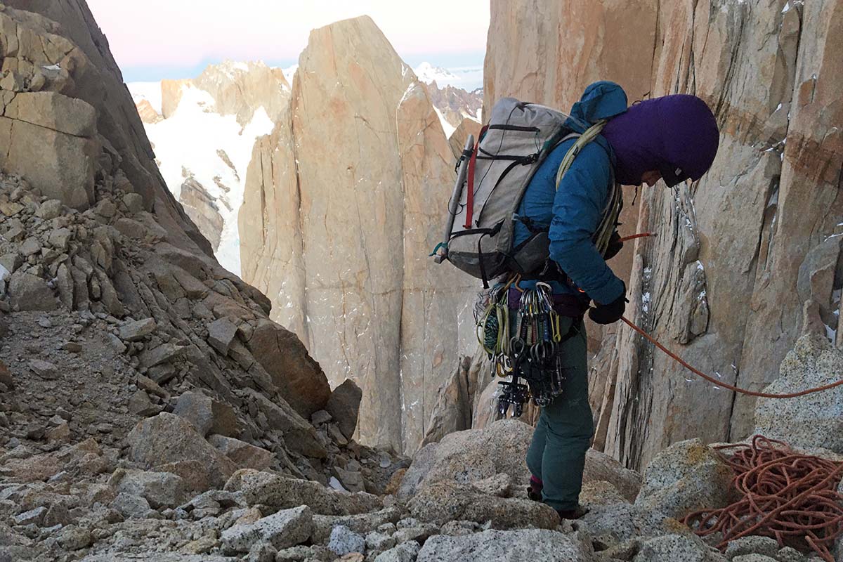 Climbing Poincenot (La Sportiva Aequilibrium Top GTX)