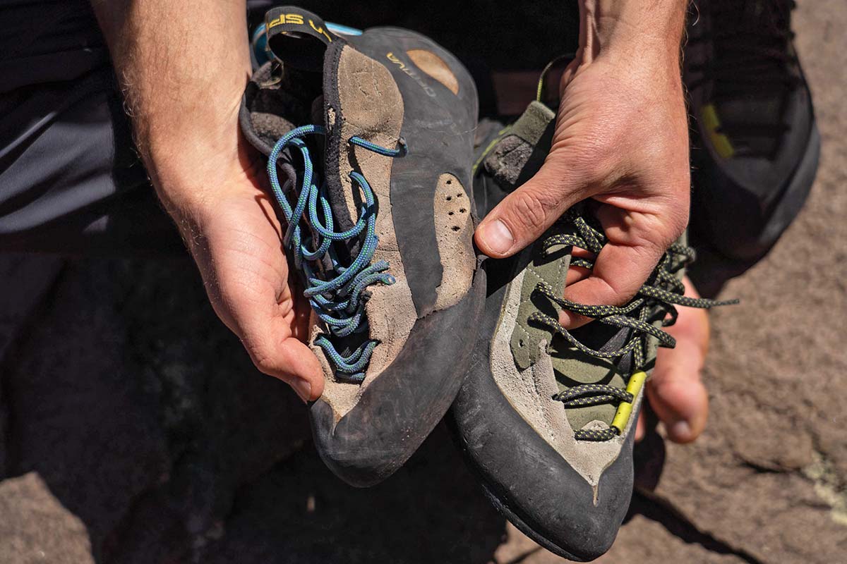 La Sportiva TC Pro comparison (old rand delamination issue)