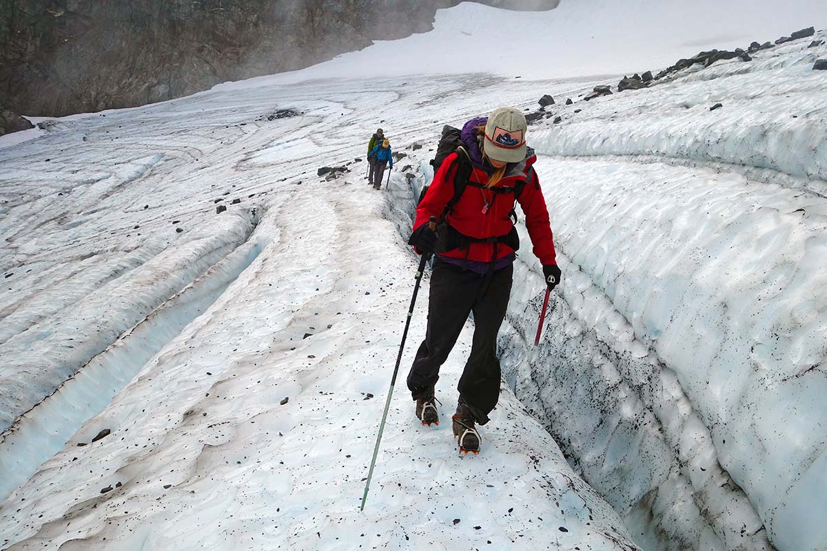La Sportiva TX Hike Mid Leather GTX (walking across glacier)