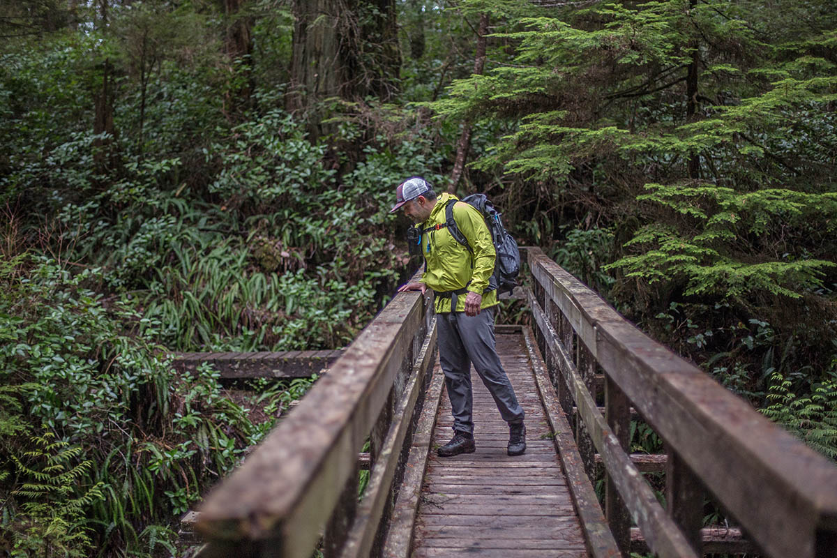 La Sportiva TXS GTX hiking boot (looking over bridge)