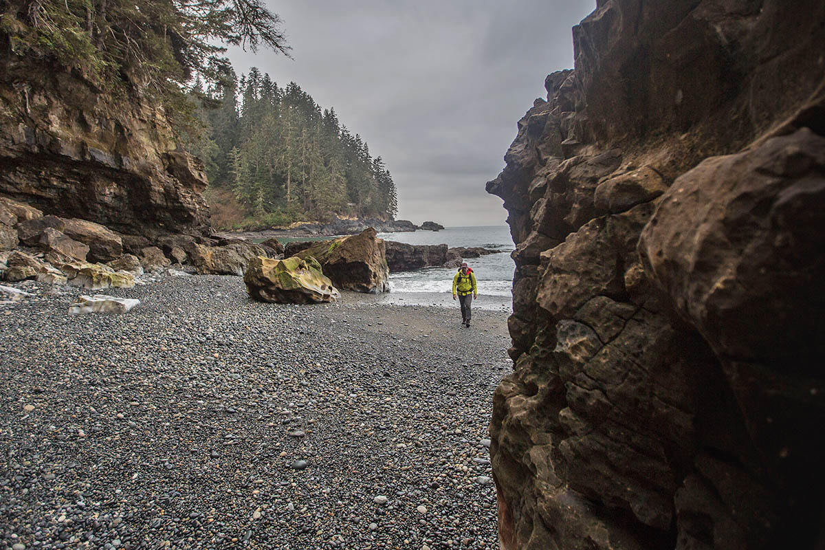 La Sportiva TXS GTX hiking boot (walking along rocky beach)