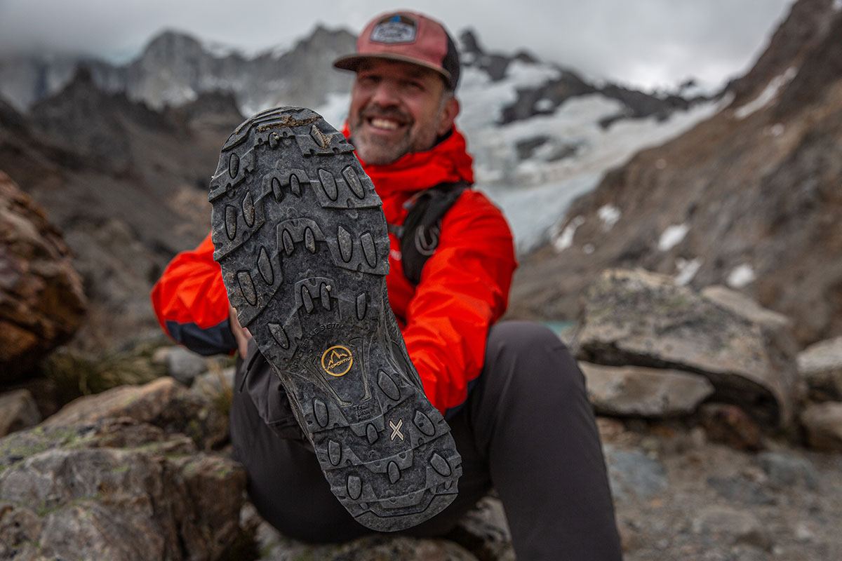 La Sportiva Ultra Raptor II Mid GTX hiking boot (closeup of traction)