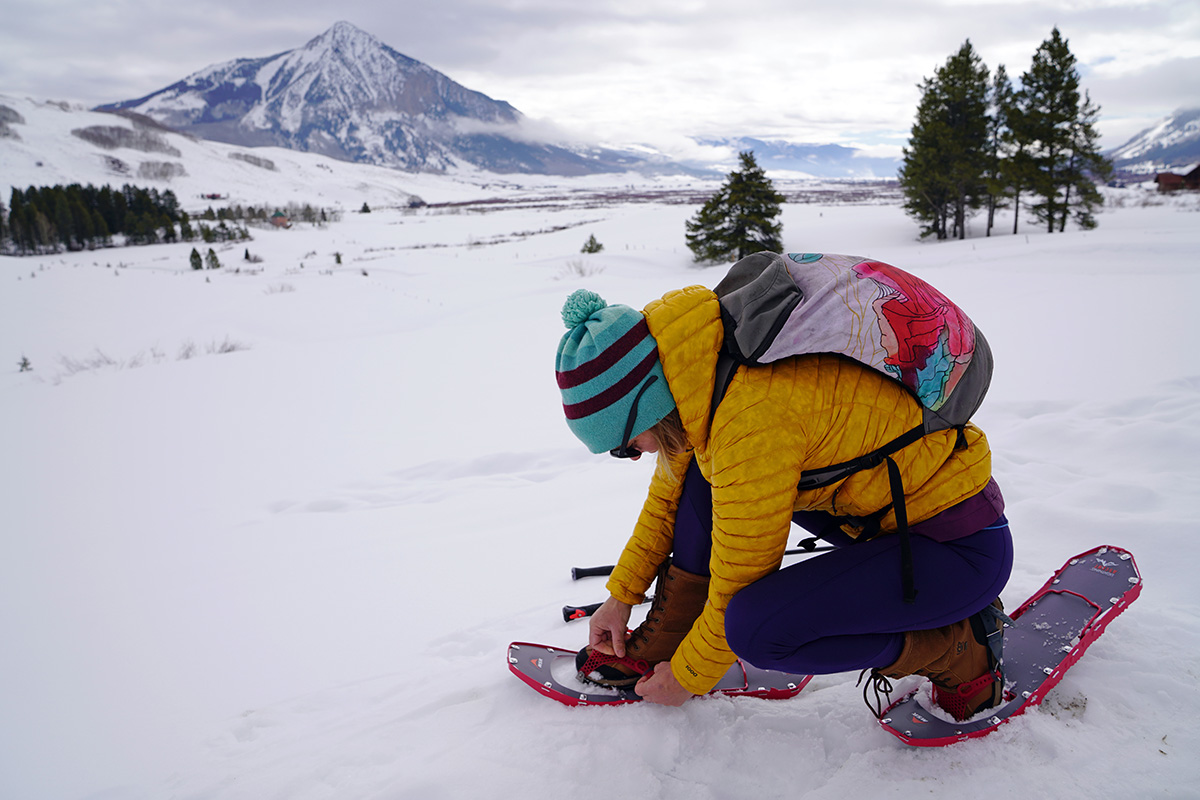 MSR Lightning Ascent Snowshoes (adjusting bindings)