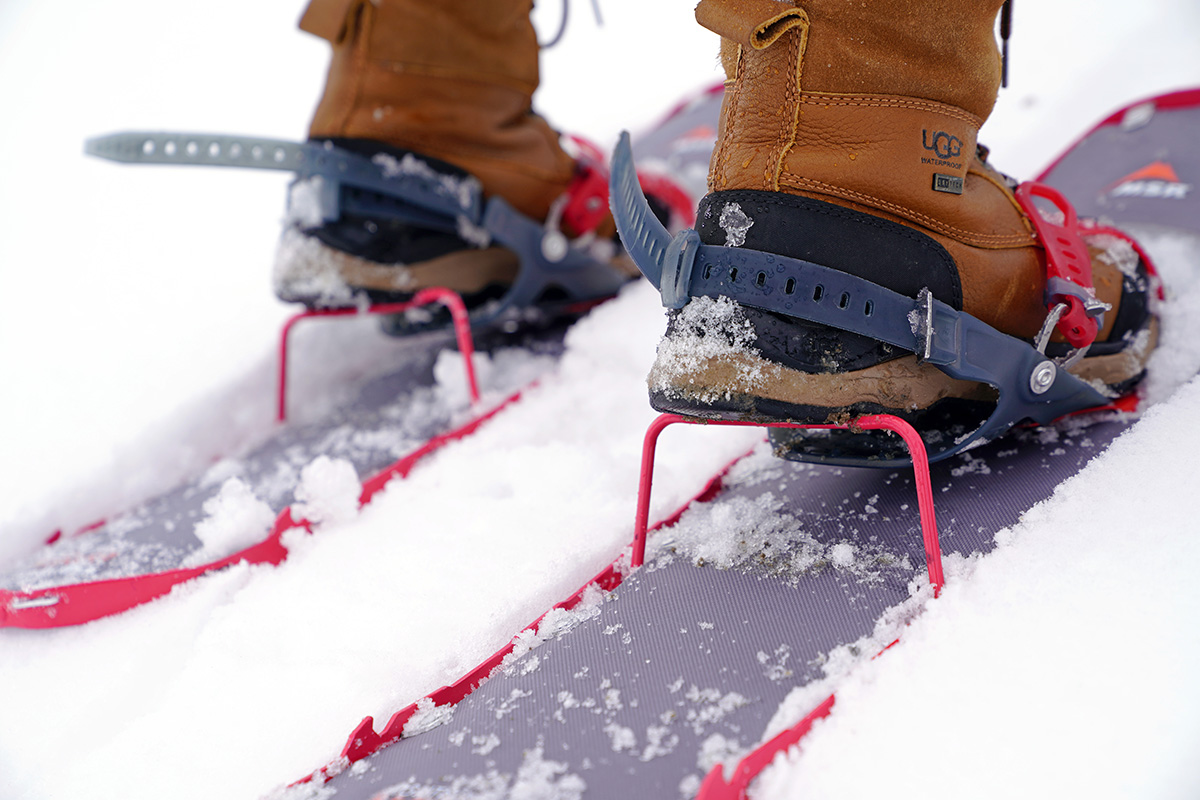 MSR Lightning Ascent Snowshoes (close-up heel riser)