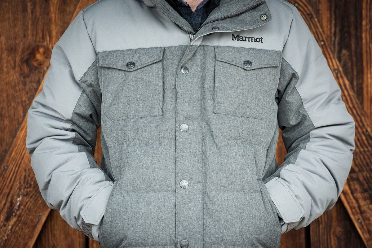 Marmot Fordham down jacket (front closeup)