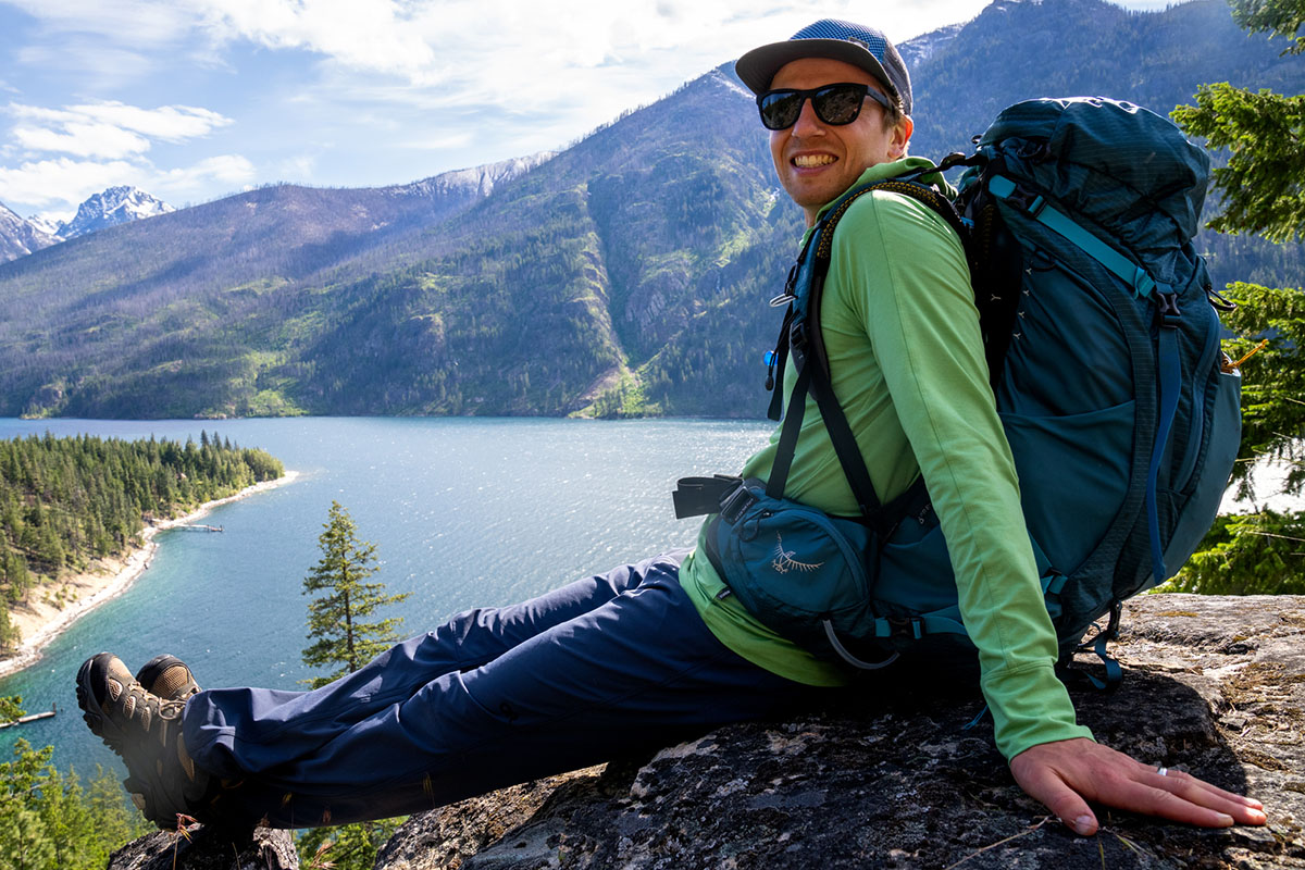 Merrell Moab 3 Mid Waterproof hiking boots (overlooking Lake Chelan)