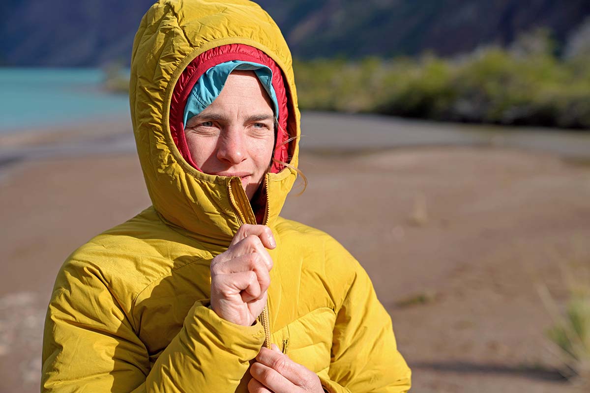 Mountain Hardwear SuperDS Stretchdown Hooded jacket (zipping hood)