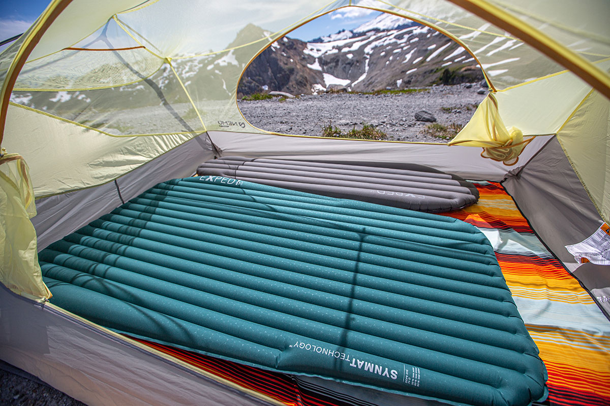 Nemo Aurora 3P tent (sleeping pads inside)