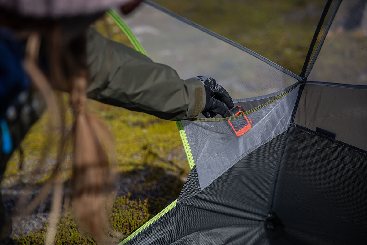 Nemo Dagger OSMO 2P backpacking tent (interior mesh pocket)