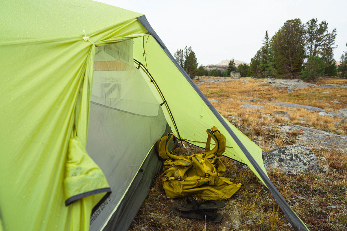 Nemo Dagger Osmo 2P tent (vestibule space)