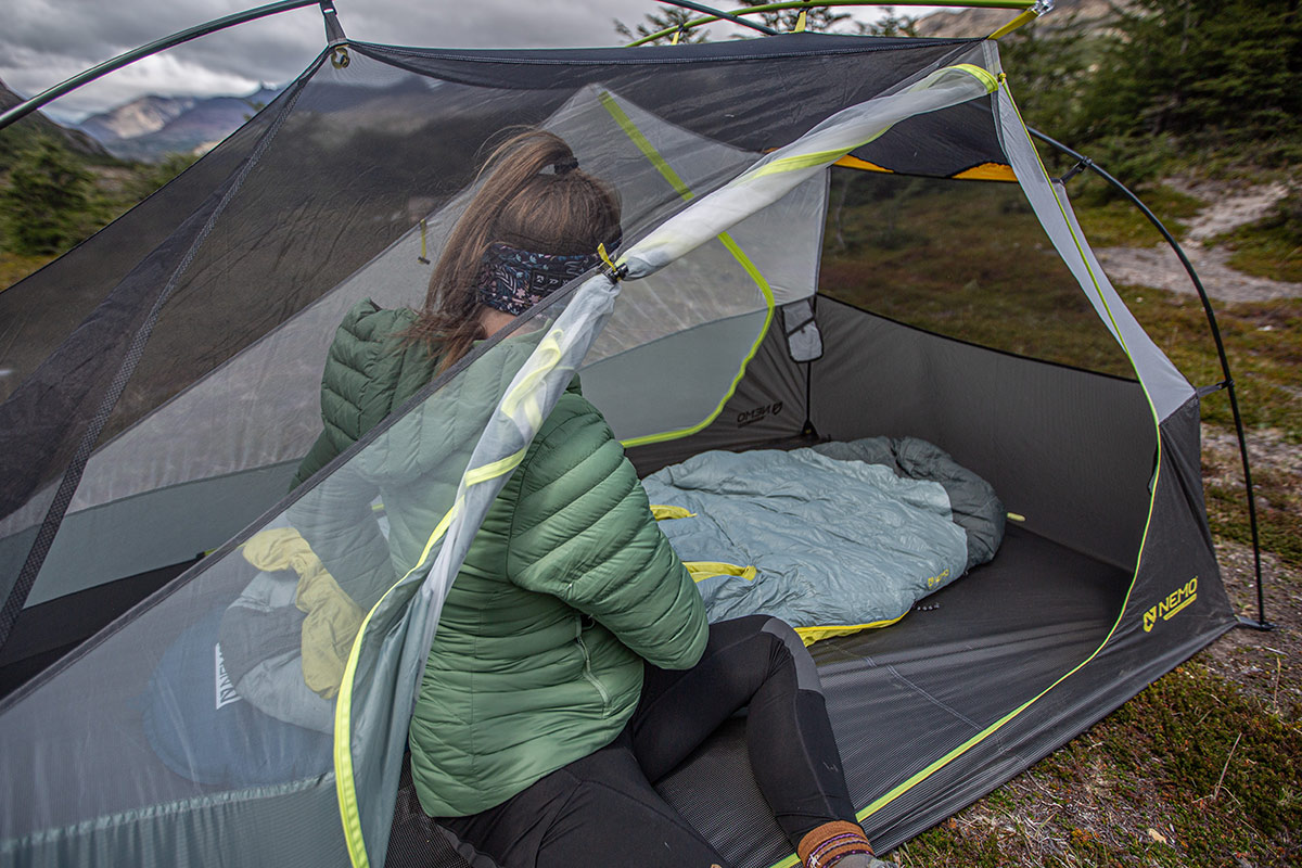 NEMO Dragonfly OSMO 2P tent (interior storage)