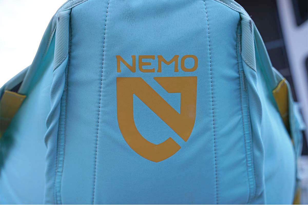 Nemo Stargaze camping chair (logo closeup)
