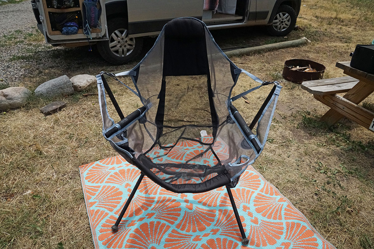 Nemo Stargaze Recliner camp chair (set up at camp)