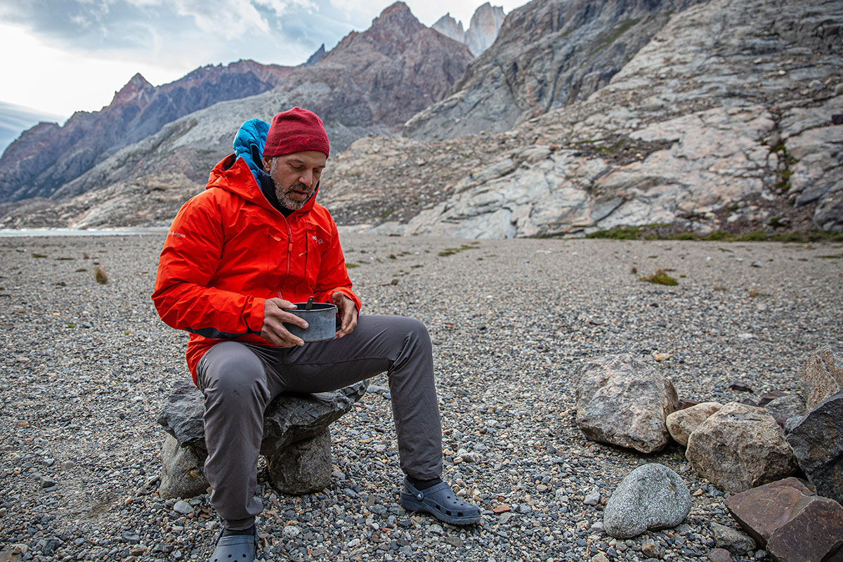 Norrona Trollveggen GTX Pro Light (eating dinner in camp)