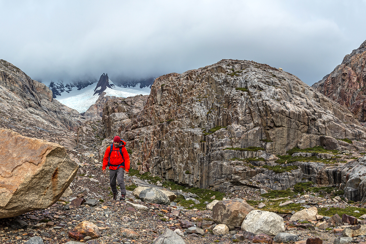 Norrona Trollveggen GTX Pro Light (hiking through gloomy weather in Patagonia)