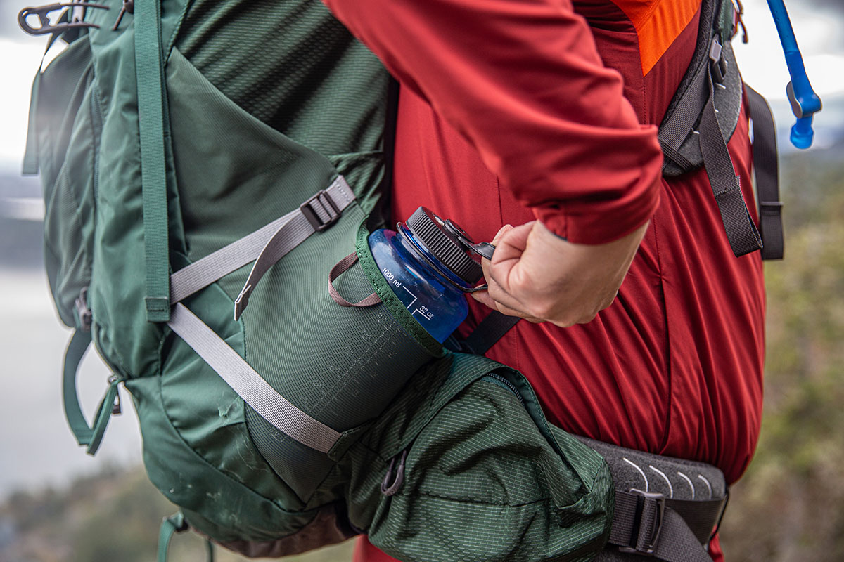 ​​Osprey Aether Plus 70 backpacking pack (water bottle pocket)