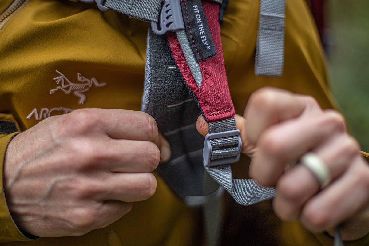 Osprey Ariel 65 backpacking pack (shoulder strap padding)