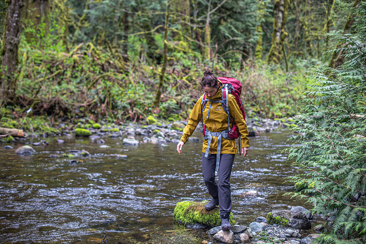 Osprey Ariel 65 backpacking pack (water crossing)