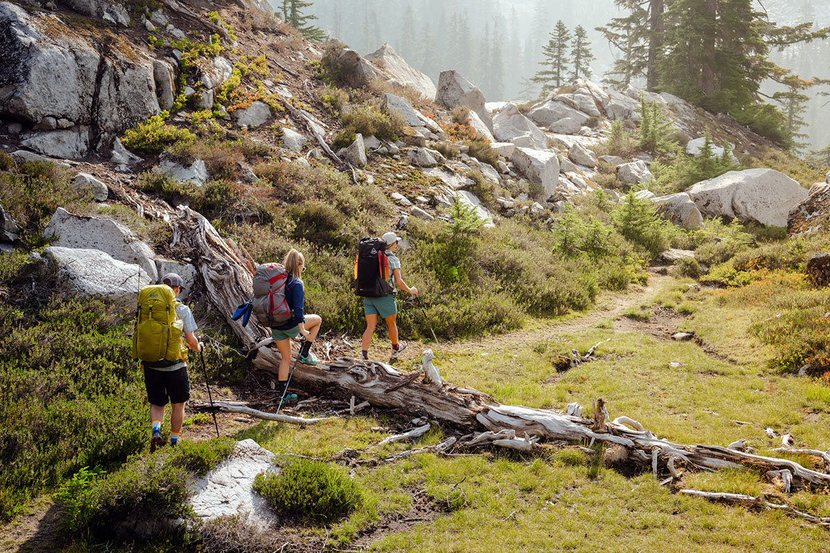 Osprey Eja Pro 55 (group shot while backpacking)