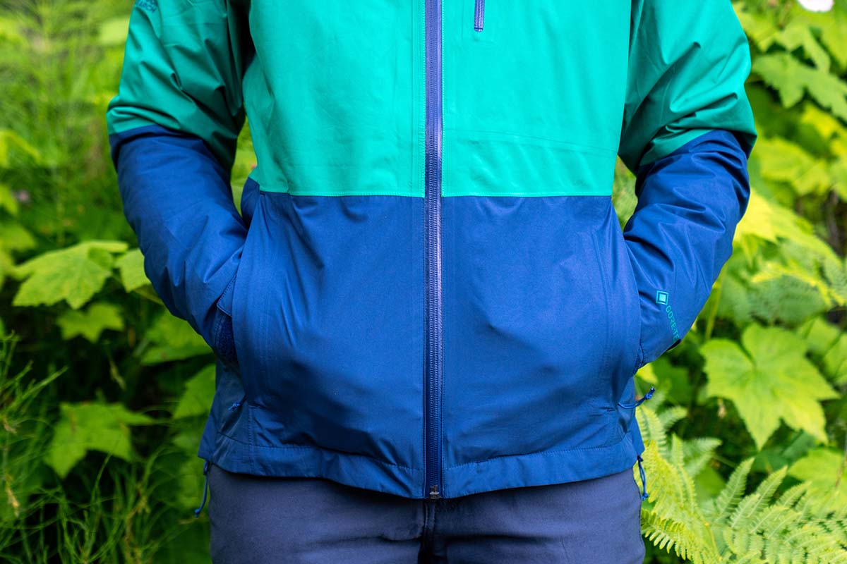 Outdoor Research Aspire II GTX Jacket (hand pockets and hem)