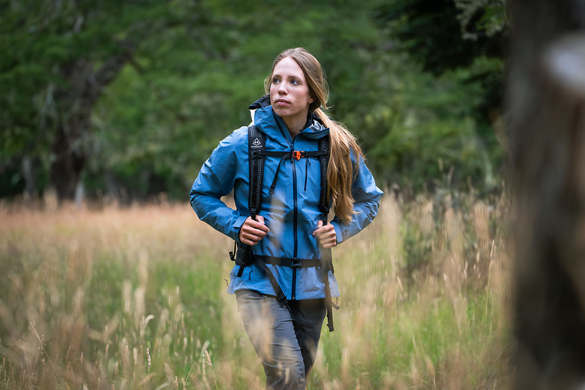 Outdoor Research Aspire II rain jacket (day hike in Patagonia)