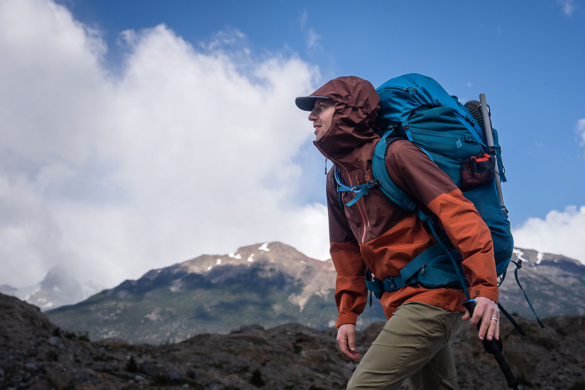 Outdoor Research Foray II rain jacket (backpacking in mountains)