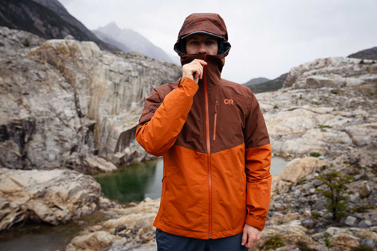 Outdoor Research Foray II rain jacket (zipping collar)