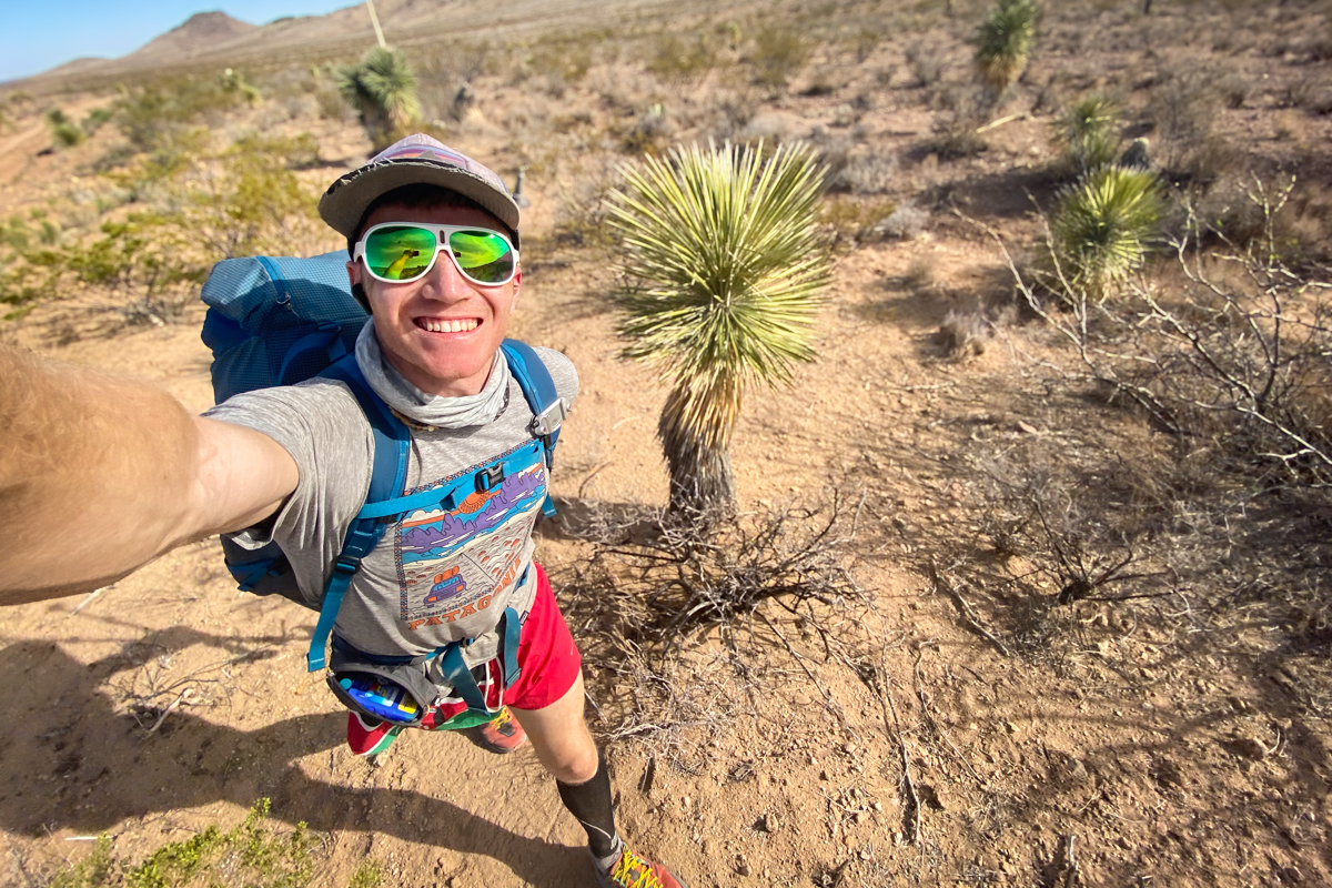 Patagonia Capilene Cool Daily T-Shirt (hiking the CDT in the desert near the Mexico border)