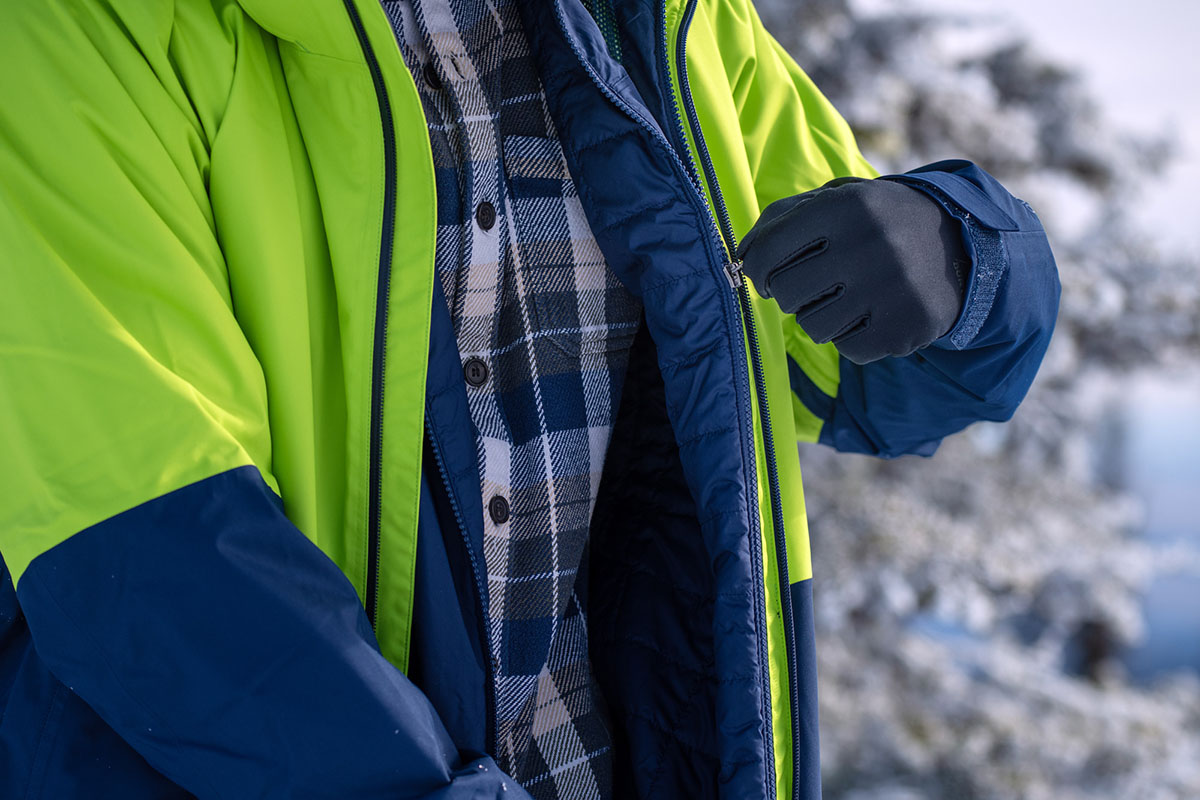 Patagonia 3-in-1 Snowshot jacket (main zipper)