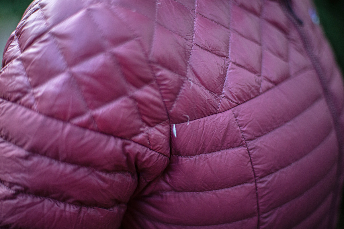 Patagonia AlpLight Down Jacket (a feather comes out from a stitch)