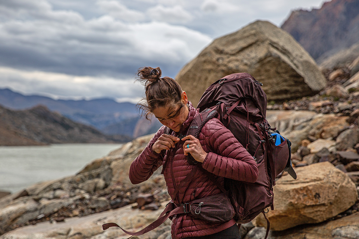 Patagonia AlpLight Down Jacket (backpacking in Patagonia)