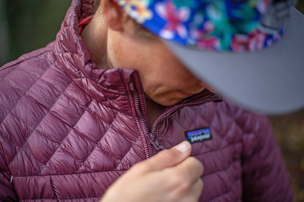 Patagonia AlpLight Down Jacket (close up of baffles)