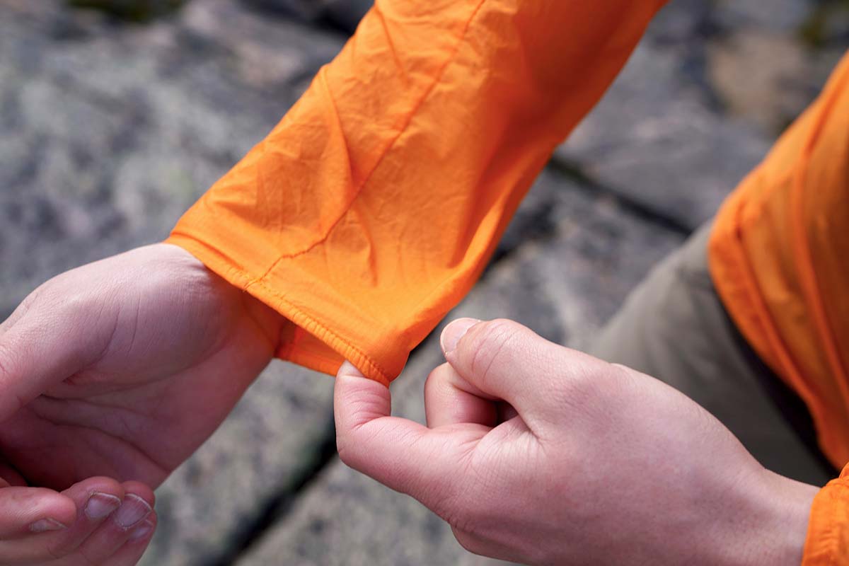 Patagonia Houdini windbreaker jacket (cuff)